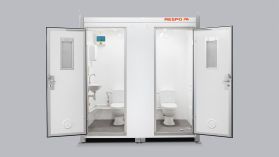 Kaksinkertainen siirrettävä WC-tila keraaminen